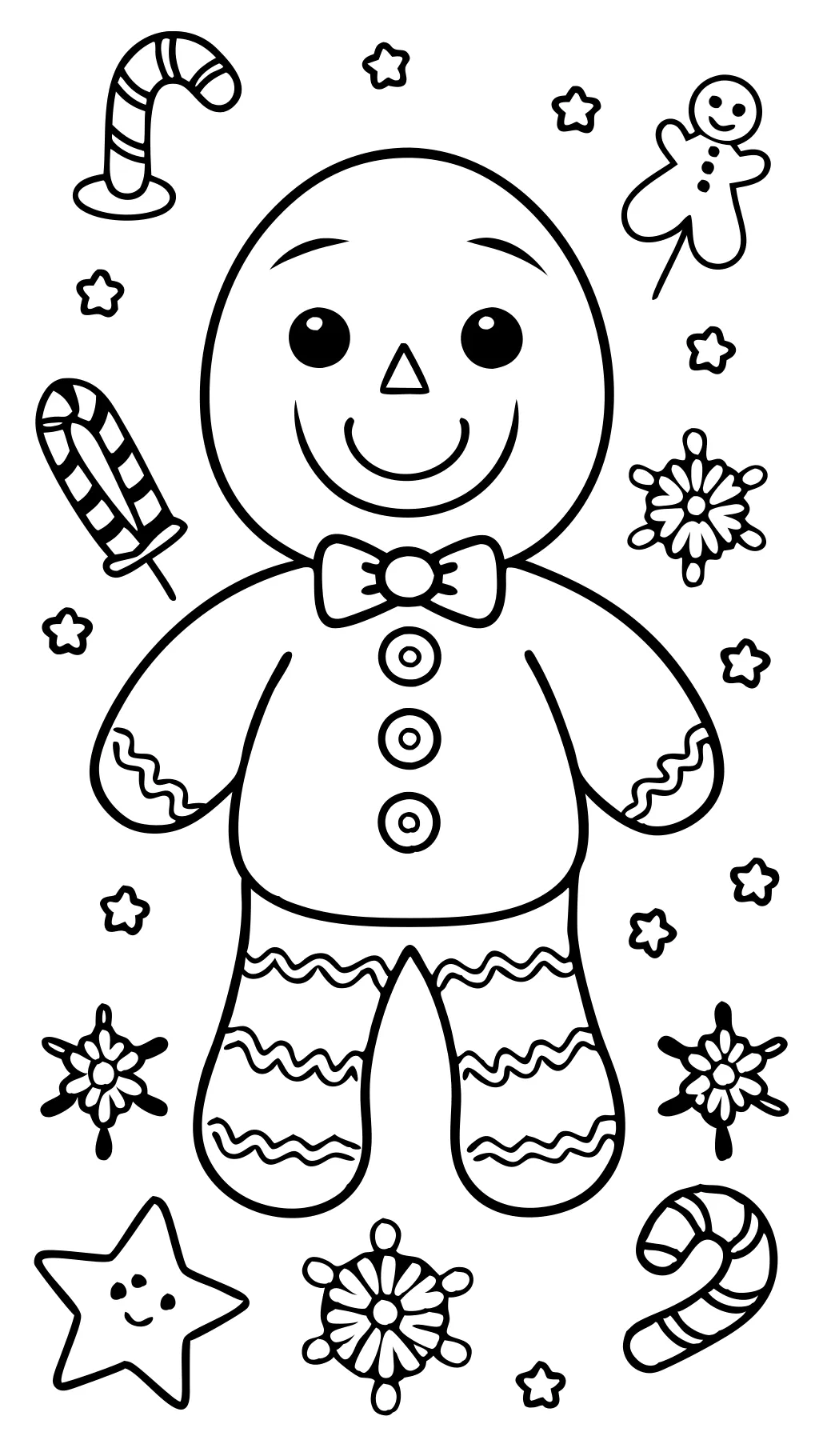 Páginas para colorear de Gingerbreadman